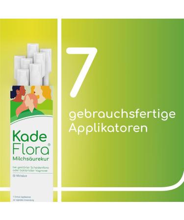 KadeFlora Lactic Acid Treatment - 7 Disposable Applicators for Vaginal Regeneration | International Shipping Available - Buy Online on GoSupps.com