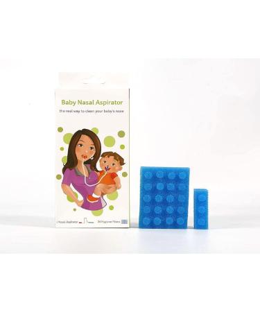 Nasal Aspirator for Baby by Emenet | Booger Sucker with 24 Filters | Baby First Aid Kit Essential for Newborns | Baby Registry Must-Have - Buy Online on GoSupps.com