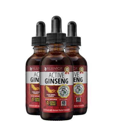 Active Ginseng Korean Red Panax Ginseng with Natural Ginsenosides - Fast-Absorbing Liquid - Supports Healthy Energy Vitality Mood and More 3