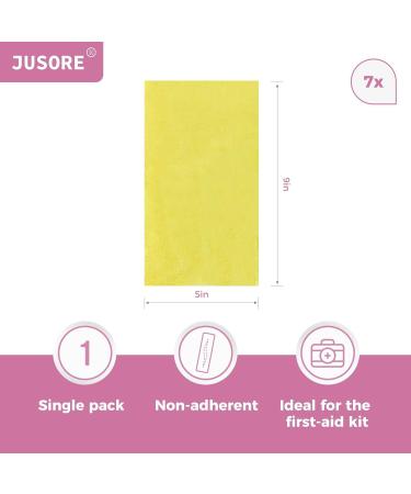 Xeroform Petrolatum Dressing 5x9 | Non-Stick Gauze Pads for Wound Care Burns Lacerations & Surgery - 7 Pack - Buy Online on GoSupps.com