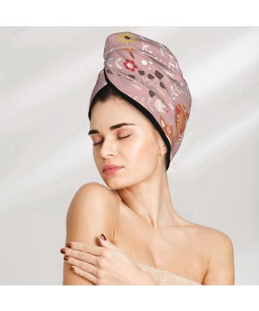 Beautiful Fox Microfiber Hair Towel | Soft Super Absorbent Coral Velvet Wrap for Long Curly & Thick Hair - Quick Dry Hair Cap for Women - Buy Online on GoSupps.com