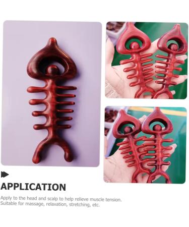 Tovinanna Wooden Comb - Premium Back & Body Massager Tool | Wide Tooth Rosewood Scalp Comb for Relaxation & Wellness - Buy Online on GoSupps.com