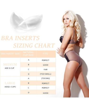Silicone Push Up Bra Inserts - Clear Breast Enhancers for Natural Lift - Buy Online on GoSupps.com