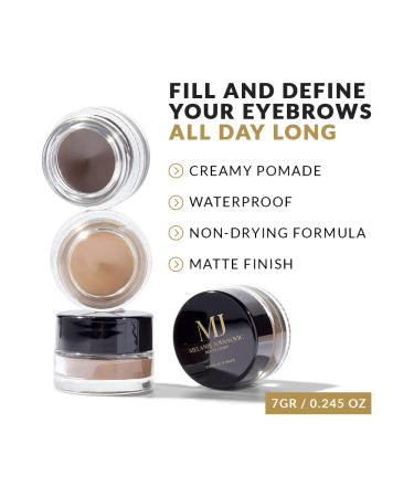 Mela Beauty Studio Brow Pomade - Define & Fill Brows - Creamy Formula (0.24 oz) Dark Brown - Buy Online on GoSupps.com