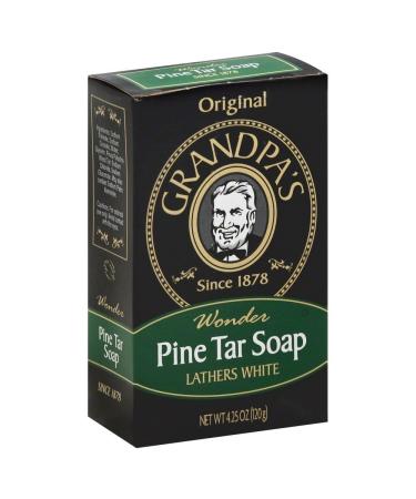 Grandpa's Face Body & Hair Bar Soap Pine Tar 4.25 oz (120 g)