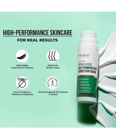 Dr. Sheth's Kesar Face Cream - Lightweight Non-Greasy All Skin Types - 30G for Men & Women | International Shipping - Buy Online on GoSupps.com