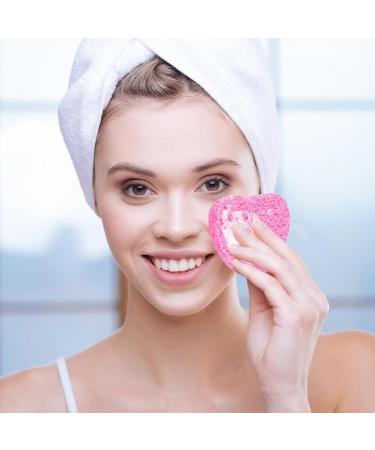 Heart Shaped Face Sponge Cosmetic Spa Sponges Made of Wood Pulp 50 Pieces Facial Cleansing Sponge Compressed Makeup Remover Sponge Facial Cleansing Facial Cleansing Pad Heart Shape Pink - Buy Online on GoSupps.com