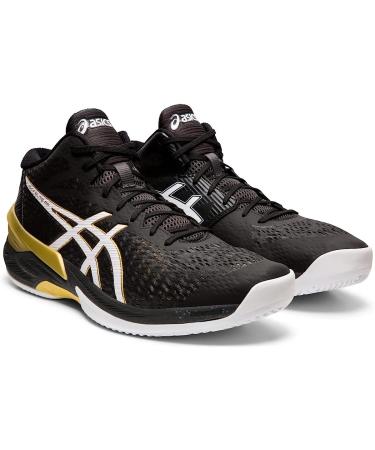 ASICS Men's Sky Elite FlyteFoam Mid Top Volleyball Shoes 7 Black/White - Lightweight Performance Footwear - Buy Online on GoSupps.com