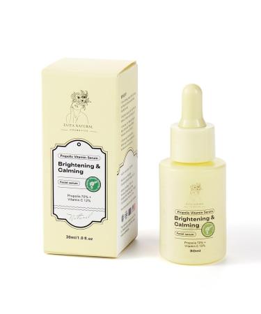Propolis Vitamin Serum Brightening & Calming Facial Serum Propolis 70% + Vitamin C 12%.1 fl oz.