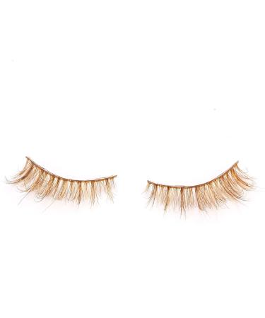 FOXSCOS Natural Brown Cat Eye Wispy False Eyelashes - 20mm 3D Mink Fluffy Lashes - 1 Pair Reusable Self-Adhesive Eyelashes (FMO4) - Buy Online on GoSupps.com