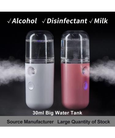 Facial Mister Portable Mini Face Sprayer USB Rechargeable Facial for Hydratin Pink Face Sprayer - Buy Online on GoSupps.com