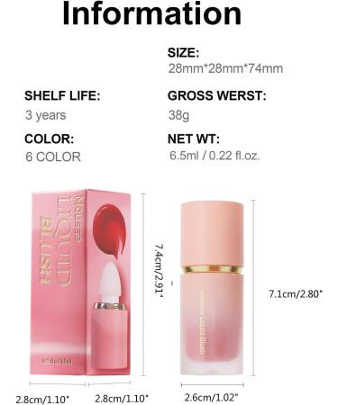 Smooth Matte Liquid Blush Pigmented for Women and Girls - Buy Online on GoSupps.com