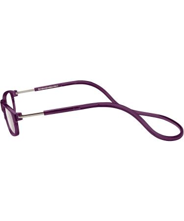 TBOC Reading Glasses +1.50 Dioptria for Men & Women - Foldable Dark Violet Presbyopia Aid with Magnetic Closure - Buy Online on GoSupps.com