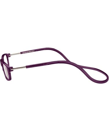 TBOC Reading Glasses +2.50 for Men & Women - Dark Violet Foldable with Magnetic Closure | Presbyopia Aid (1 Pack) - Buy Online on GoSupps.com