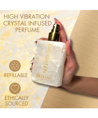 ENLIGHTEN White Quartz Crystal Perfume 3.4oz | Crown Chakra Healing & Ayurvedic Aromatherapy | Long-Lasting Lotus Flower Luxury EDP | Spiritual Gift for Men & Women - Buy Online on GoSupps.com