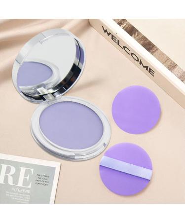 Horuili Face Oil Controlling Powder Face Setting Powder Makeup Powder Fixer Oil Control Face Pressed Powder Face Setting Powder Matte Long-Lasting (Purple) - Buy Online on GoSupps.com