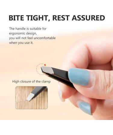 Fomiyes Precision Eyebrow Tweezers - 2 Pack Gun-Shaped Steel Tweezer Set for Perfect Hair Removal - Ideal for Women - Buy Online on GoSupps.com