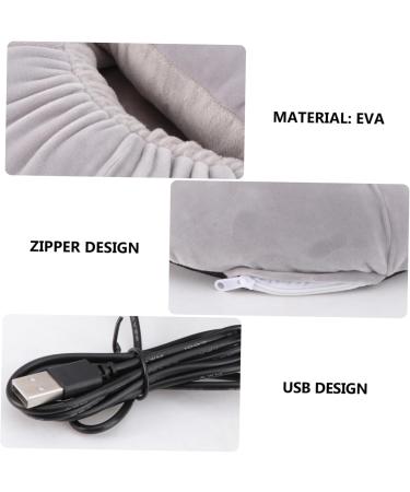 Safigle USB Foot Warmer - Portable Electric Slipper & Heating Pillow for Winter - Lightweight Gray 32x28cm - Buy Online on GoSupps.com