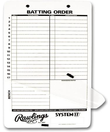 Rawlings | Dry-Erase Coach's Clipboard | Baseball/Softball - Buy Online on GoSupps.com