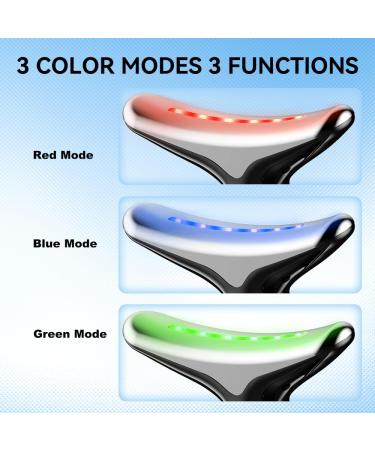Buy Neck Face Massager - 3-in-1 Facial Sculpting Tool with Vibration for Double Chin - Multifunctional Device (Black) - Free International Shipping - Buy Online on GoSupps.com