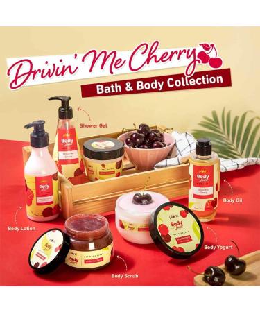 Drivin Me Cherry Shower Gel | SLS-Free Body Wash for Women | Nourishing Aloe Infused Body Cleanser | Long Lasting Sweet Cherry Fragrance (240 ml - Buy Online on GoSupps.com