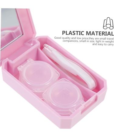 Buy Homsfou 8-Piece Glass Contact Lens Case Set - Travel-Friendly Eye Care Holder for Colored Lenses - Buy Online on GoSupps.com