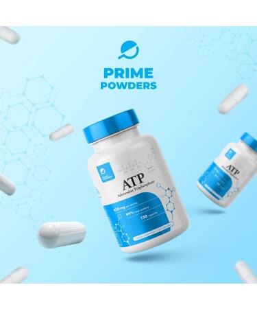 ATP Capsules - Boost Energy & Endurance - 120 Capsules of Adenosine Triphosphate Disodium - 400mg per Serving - International Shipping Available - Buy Online on GoSupps.com