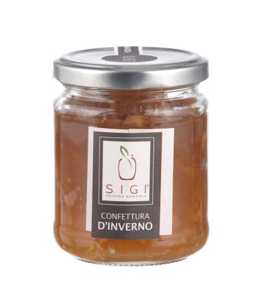 LOSTIVALE Mela Pera Winter Design Glass 220 g Hammered Orange