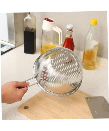 Zerodeko Rice Draining Basket Vegetables Practical Storage Basket Wire Fruit Drain Basket Rice Washing Basket 30X19.5CM Silver - Buy Online on GoSupps.com