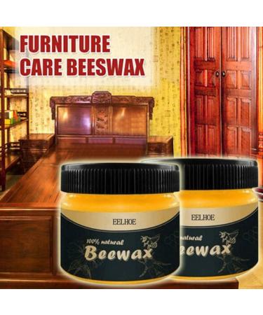 Rodam 2pcs Wood Seasoning Beewax Furniture Care Home Cleaning Multipurpose Natural Beeswax Furniture Care Complete Solution Beeswax Wood Polish Waterproof & Wear-Resistant Beeswax Polish -2.99oz/pcs - Buy Online on GoSupps.com