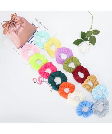 Luminous LED Hair Scrunchies - 15PCS Light Up Hair Bands for Women in Luxury Bag | Colorful Glow Hair Tie with Multi Light Modes - Fun Party Favors - Buy Online on GoSupps.com