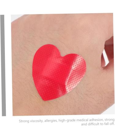 Buy Kisangel Heart Stickers - 30 Sheets Self-Adhesive Waterproof Bandages for Kids | Large Heart-Shaped Dressing Pads - Buy Online on GoSupps.com