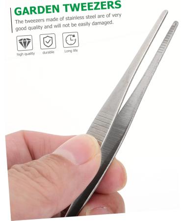 Minkissy 4-Part Set Tweezers for Eyelashes & Gardening - Stainless Steel Non-Slip Tools for Precision Planting & Splinter Removal - Buy Online on GoSupps.com