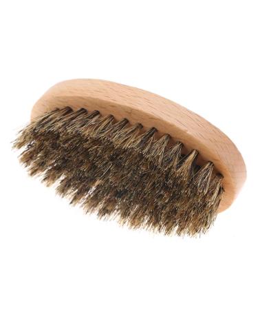 AMONIDA Oval Beard Brush Massage Brush Mustache Shaving Brush Male Father