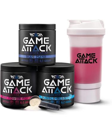 Buy Game Attack Blue Mana Gaming Booster 300g - Caffeine-Free Energy Powder for Focus & Performance - Made in Germany - Buy Online on GoSupps.com