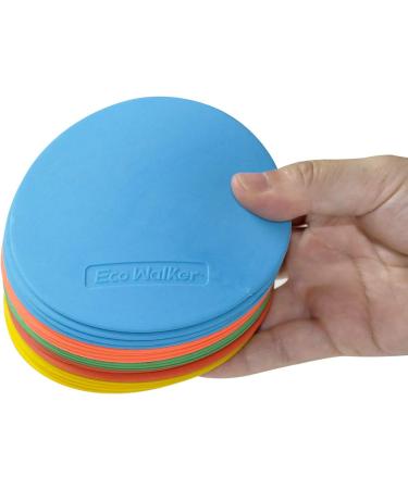 Eco Walker 4inch Mini Floor Spot Markers - Set of 20pcs in Red for Classroom, Preschool, Kindergarten - Buy Online on GoSupps.com