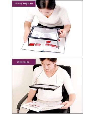 Magnifiers for Craft Work Reading Magnifier Magnifying Glass Folding Magnifying Glass Desktop Display 3X Rectangular Large Lens Clear Fresnel Thread Lens Vision - Buy Online on GoSupps.com