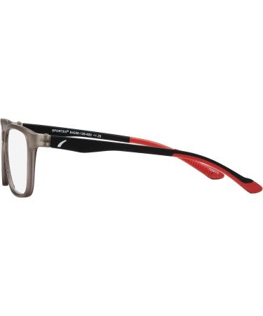 SPORTEX SAV Men's E4220 Blue Light Reading Glasses - Flexible Durable Lightweight +3.00 High-Performance Readers in Grey Red - Shop Internationally - Buy Online on GoSupps.com