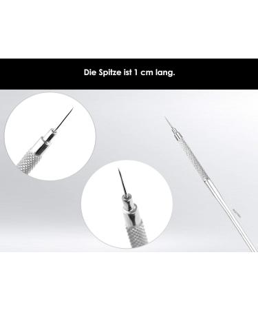 Professional Comedone Squeezer Set | 2-Piece Stainless Steel Blackhead Remover | International Shipping Available - Buy Online on GoSupps.com