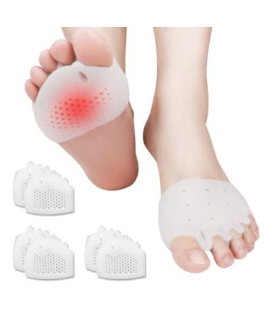 EURTESTHESPREZER 3 pairs (6 pieces) Hallux valgus toe spreader foot pain relieve bunion toe spreader silicone halux corrector (3 pairs (6 pieces))