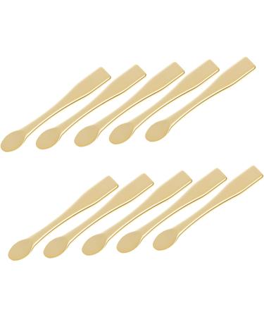 Baluue 50 Pcs Mask Spoon Mini Mask Applicator Face Cream Applicator Mini Skin Care Spatula Makeup Minis Abs 6X1X0.3CMx5pcs Goldenx5pcs - Buy Online on GoSupps.com