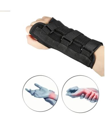 Buy Black Left Wrist Support Splint - Medium Composite Fabric | Comfortable Wrist Brace (16-19 cm) for Pain Relief & Support - Buy Online on GoSupps.com
