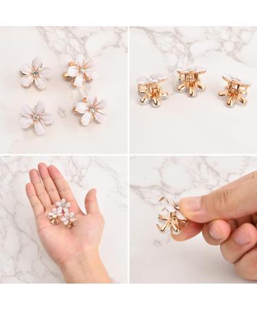 Xzeemo 12pcs Mini Flower Claw Clips - Purple Hair Styling Accessories for Girls & Women - Buy Online on GoSupps.com