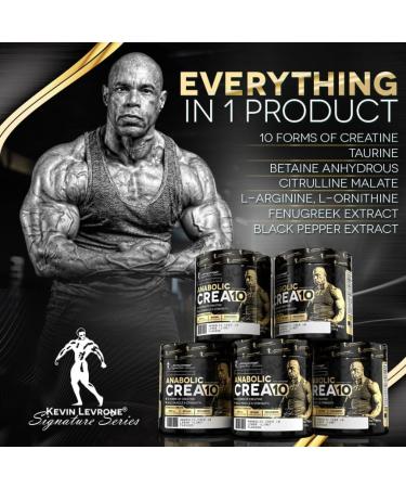 Kevin Levrone Anabolic CREA10-10 Components Creatine for More Muscles and Pum -207 g - Fruit Punch - Buy Online on GoSupps.com