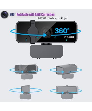 Buy Oittira Full HD 1080p Webcam for PC - 105 Wide Angle Built-in Microphone Compatible with Skype Zoom FaceTime - Perfect for Streaming & Recording - Buy Online on GoSupps.com