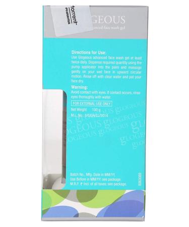Glogeous Advanced Face Wash Gel 100gm - Best International Skincare for Radiant Skin - Buy Online on GoSupps.com