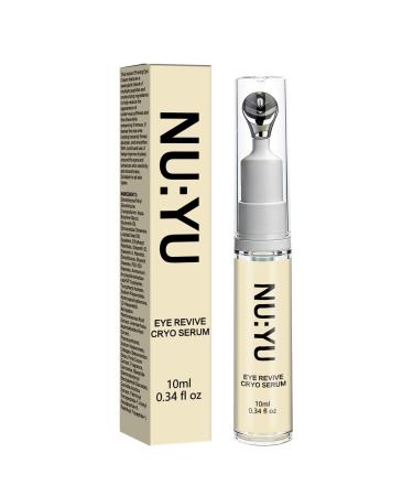 NU:YU Eye Revive Cryo Serum Anti-Aging Eye Treatment with Cooling Massage Tip to Reduce Wrinkles Crow s Feet & Puffiness 10ml