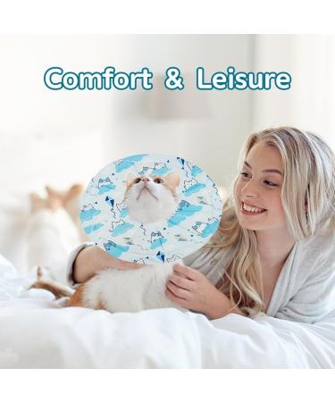 Soft Cat Recovery Collar | Adjustable Lick Protection for Surgery & Injuries (Size S) - Buy Online on GoSupps.com