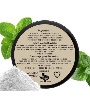 Organic Vegan Fluoride-Free Tooth Powder | 6-Month Supply | Dual Mint Flavor | BPA-Free Jar - Buy Online on GoSupps.com