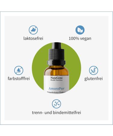 Nautugena Amarapur Bitter Herb Tincture - 0% Alcohol Digestive Health Traditional Spices 1800 Drops 50ml (1-Month Pack) | International Shipping - Buy Online on GoSupps.com